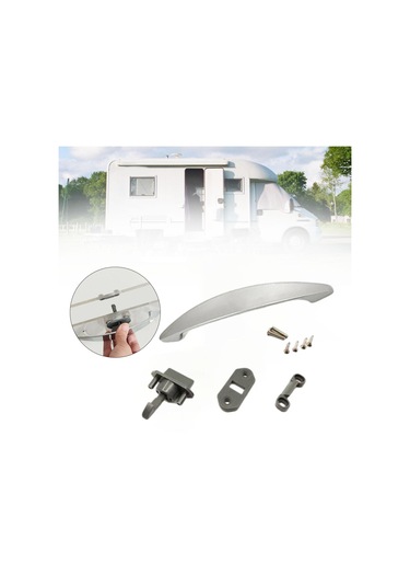 Suntek Tekneler Için Karavan Çekmece Mandalı Ve Kolu Gümüş