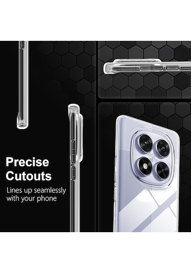 Xiaomi Redmi Note 14 Pro Kılıf Kamera Korumalı Şeffaf Silikon