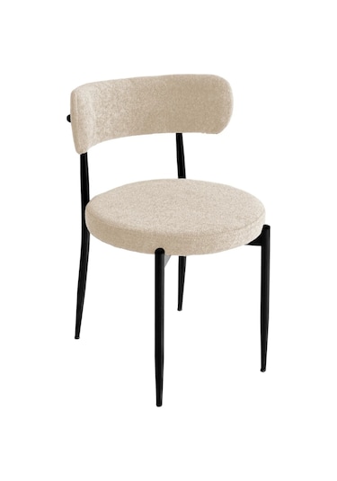 Elisa Mutfak Balkon Salon Sandalyesi 4 Adet Tedy Kumaş