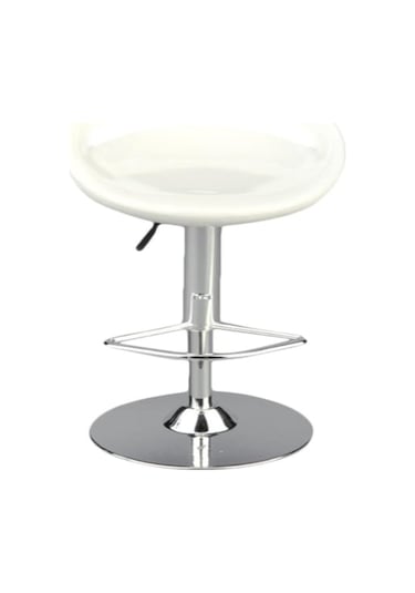 Skycity 1/6 Ölçekli Dönen Bar Tabureti - 30 Cm Figürlere Uygun Plastik Ve Alyuminyum Mobilya Beyaz