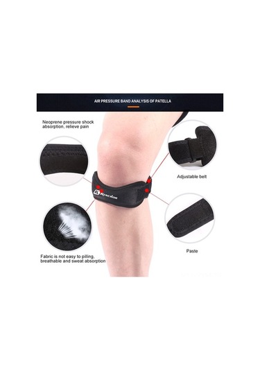 Dancemonkey Ayarlanabilir Diz Bağı - Gül Renkli Spor Destek Bandı Gül