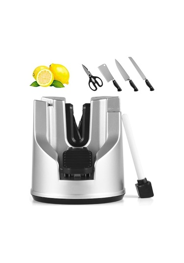 Novahub 3'ü 1 Arada Bıçak Bileyici Tungsten Çelik Vantuz Parlatma Çubuğu İle Manuel Mutfak Bileyici Aracı