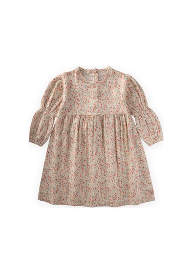 Elbise 4-12 Yaş Ekru Ekru