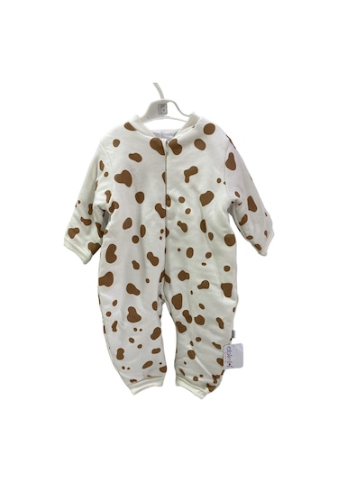 Mini Damla Uyku Tulumu Albimini Benekli Ekru-9853 Ekru