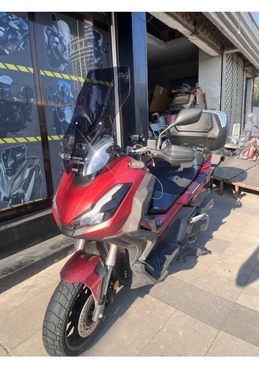 2023-25 Honda Adv 350 Uzun Ön Cam Koyu Füme Zeus 60 CM 4MM Adv350