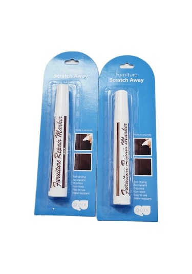 Rötuş Kalemi Beyaz Renk Ahşap Rötuş Kalemi / 2 Adet