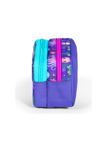 Coral High Kids Lavanta Turkuaz Deniz Temalı İki Bölmeli Kalem Çantası 12096 Lavanta