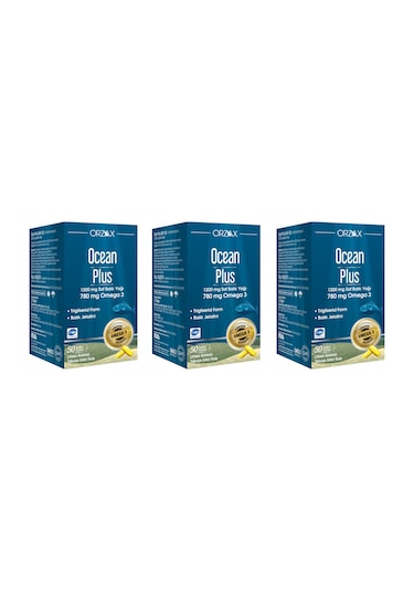 Ocean Plus Balık Yağı Omega3 1200 Mg 50 Softjel Kapsül 3 Adet
