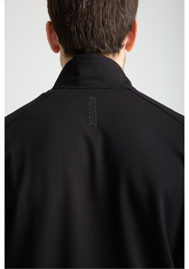 Shooter Sportswear Elit Class Füme Erkek Eşofman Takımı Mevsimlik Kapüşonlu Manşetli Rahat Kalıp Siyah