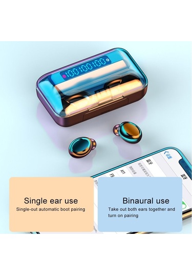 F9-5c Üç Ekranlı Dijital Ekran Gürültü Azaltma Bluetooth Kulaklık