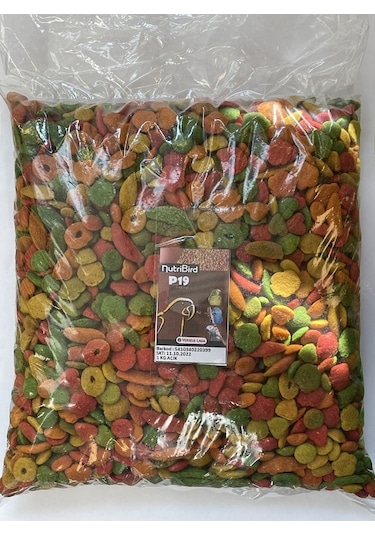 Versele Laga Nutribird P19 Tropical Pelet Papağan Yemi 1 KG Açık
