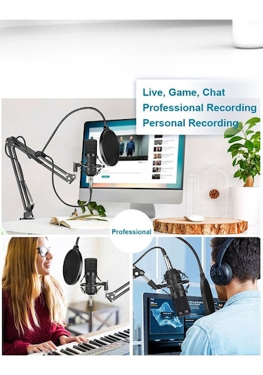 Wondernest Usb Usb Seti Ses Nb35 Mikrofon Mikrofon Kondenser Kayıt Kartı Dahili Braket Bm-700 681400054a Mt