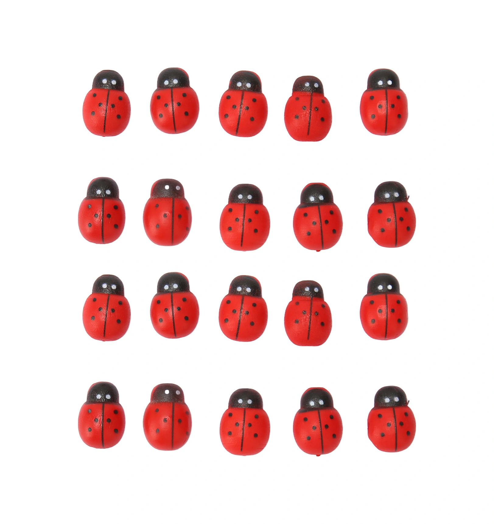 Wezone 100 Adet Ahşap Böcek Sticker: Kendinden Yapışkan, El İşleri Ve Dekorasyon İçin, Renkli, Çocuk El Becerileri Geliştirici, Ev Dekoru Diğer