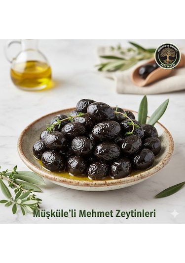 Müşküleli Mehmet Özel Kuru Sele Tuzsuz Zeytin 1 KG