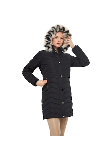 Kadın Büyük Beden Kapüşonlu Spor Mont M5302 Bgl-st03221 001