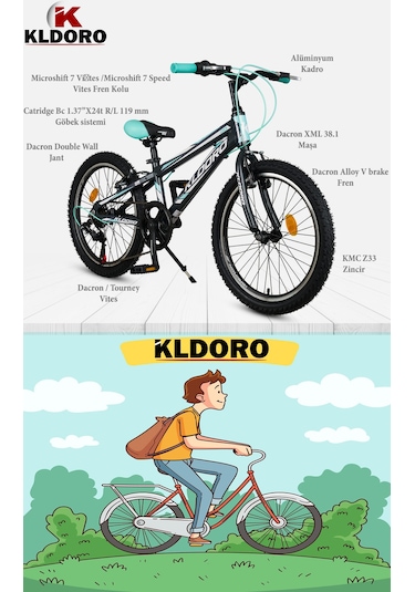 Kldoro Jett 20 Jant Alüminyum Kadro Vitesli Çocuk Bisikleti