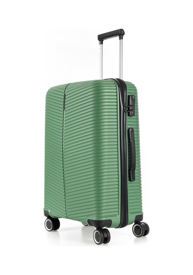 Ççs 5224 Polipropilen Büyük Boy Valiz-metalik Yeşil