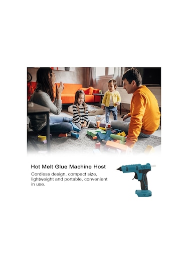 Geeksen Profesyonel Kablosuz Sıcak Tutkal Makinesi Taşınabilir Şarj Edilebilir El Sanatl Silikon Tabancası