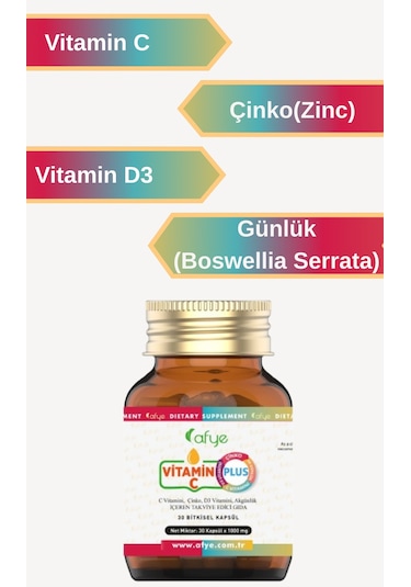 Afye Vitamin C Plus 30 Kapsül