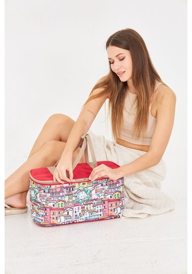 Superbag 22 Litre Piknik/kamp Çantası Sepeti. Termal Termos Çanta Sıcak-soğuk Koruma Sağlar Sofia-0250139 Sofia Çok Renkli