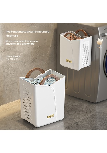 Yüksek Kaliteli Gri Küçük Kirli Çamaşır Sepeti, Yüksek Görünüm Renkli