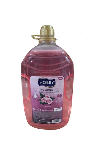 Hobby Gül Naturals Serisi Gliserinli Sıvı Sabun 3 L