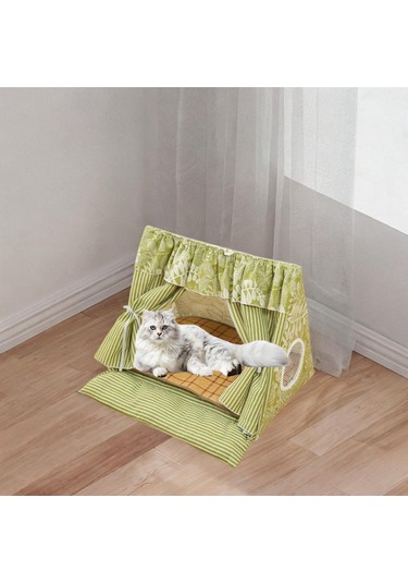 Suntek Kedi Çadır Evi Yaratıcı Yaz Nefes Alabilen Pencere