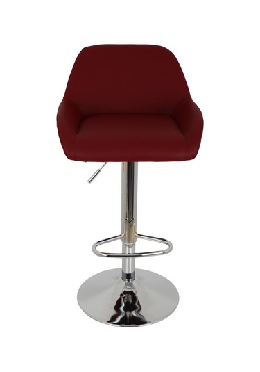 Bürocci Texas Bar Taburesi - Kahverengi Deri - 9506S0121 Çok Renkli