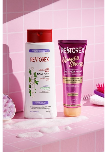 Restorex Speed Strong Saç Dökülmesine Karşı Şampuan 500 ml - Sarmaşık Özlü, Sağlıklı Uzama, Dökülme Karşıtı Restorex Speed Strong Saç Dökülmesine Karşı Şampuan 500 ml - Sarmaşık Özlü, Sağlıklı Uzama, Dökülme Karşıtı