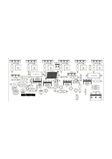 300 Watt Tek Kanal Mono Amfi Devre Kartı Yeşil