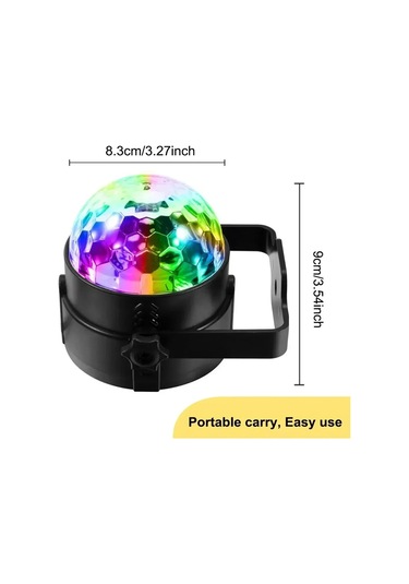 Treasure Led Sahne Disko Işığı Dönen Dj Topu Strobe Uzaktan Ses