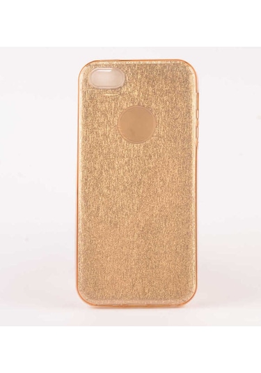 Apple Uyumlu iPhone 5 Kılıf Zore Shining Silikon Gold