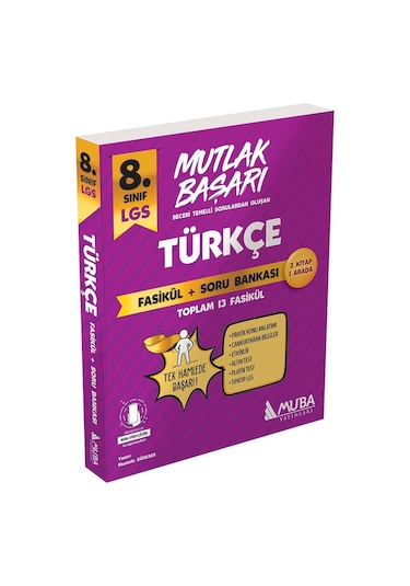 8.Sınıf LGS Mutlak Başarı Türkçe Fasikül ve Soru Bankası -  Muba Yayınları