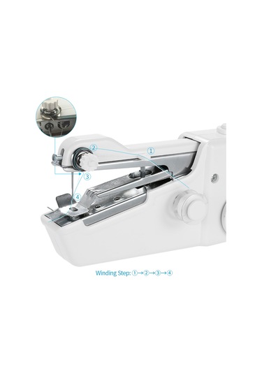 Taşınabilir El Tipi Elektrikli Dikiş Makinesi Pil İle Çalışan Ev Tipi Kablo Olmayan Hızlı Dikiş Aracı, Kumaş, Bez, Oyuncak Ve El Sanatları İçin Diğer