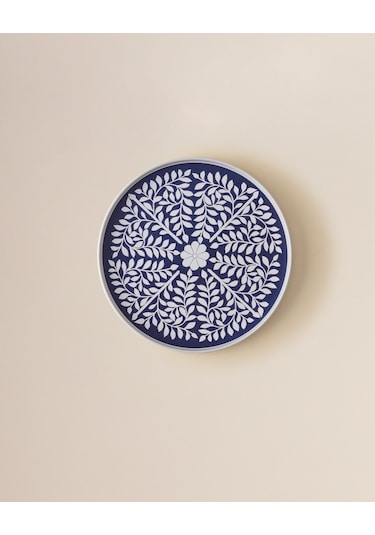 Madame Coco Delit Yuvarlak Örgü Tepsi - Bej/beyaz Teps0000000141 Çok Renkli