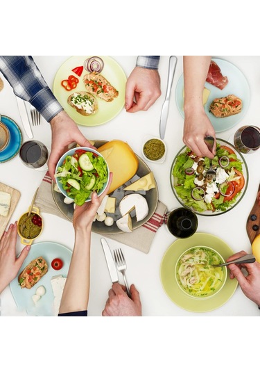 Xindoker Paslanmaz Çelik 8 Parça Salata Takımı - Uzun Saplı, Parlak, Ev Ve Dış Mekan Kullanımı İçin Gümüş