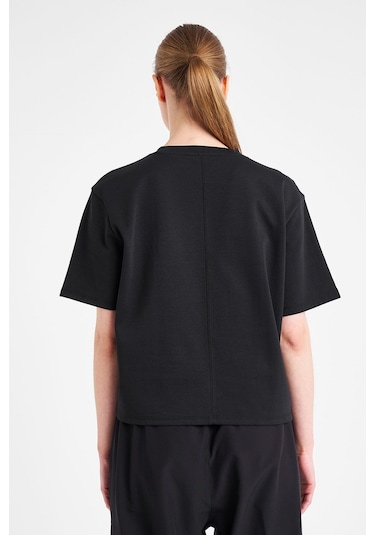 Lescon Kadın Kısa Kollu T-shirt 25n-2145 Siyah