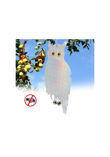 Lemestar 2 Adet Pvc Yansıtıcı Sesli Çanlı Kuş Kovucu, Aydınlatma-hareket İle Bahçe/ev/ Balkon Koruması