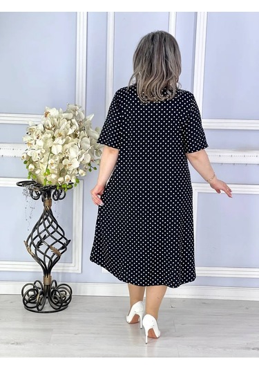 Adenashop Günlük Büyük Kıyafet A-kesim Elbise 445402456