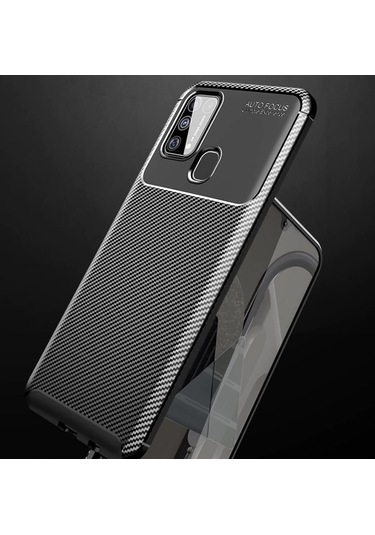 Samsung Uyumlu Galaxy M30S Elde Kaymayan Kamera Korumalı Kılıf