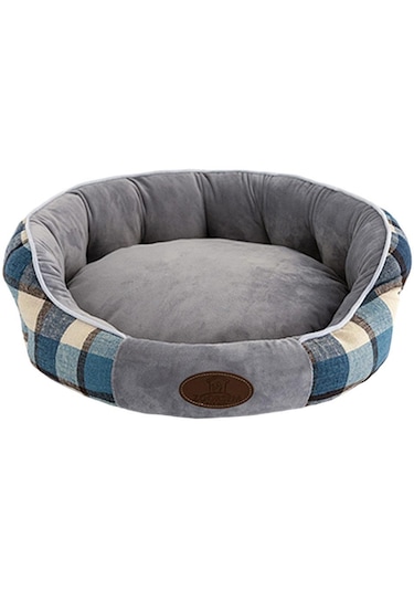 Suntek Sıcak Kafes Kediler Köpekler Yatak Kısa Peluş Mavi