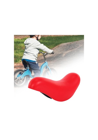 Suntek Çocuk Bisiklet Sele Pu Deri Çoğu Bisikleti Kırmızı