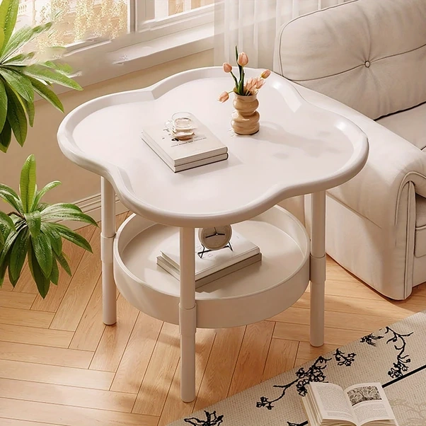 Gateesat Beyaz Modern Dairesel Mobil Depolama Rafı, Alet Ve Ev Organizasyonu İçin Beyaz