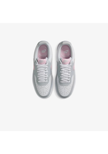 Nike Court Vision Lo Nn Kadın Sneaker Ayakkabı Beyaz Gri Beyaz Gri