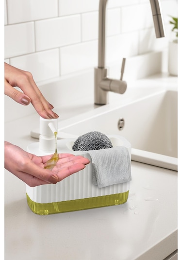 Okyanus Home Coliseum Sıvı Sabunluk Seti Beyaz Beyaz