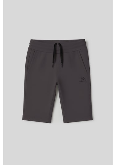 Tommylife Antrasit Standart Fit Basic Performans Erkek Çocuk Şort - 11303 Antrasit