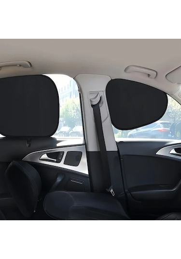 Fochsia Bir Çift Statik Yapışkanlı Araba Güneşlik Yan Pervazı Gizlilik Güneş Koruma