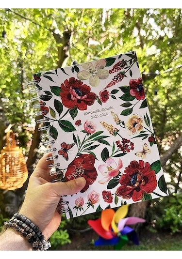 Victoria's Journals Akademik Ajanda 2023 - 2024 Haftalık Spiralli Sert Kapak 17 x 24 CM 23-9114 Çok Renkli