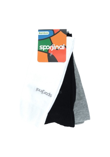 Sporjinal Erkek 3'lü Çorap Bsl-p318 Siyah