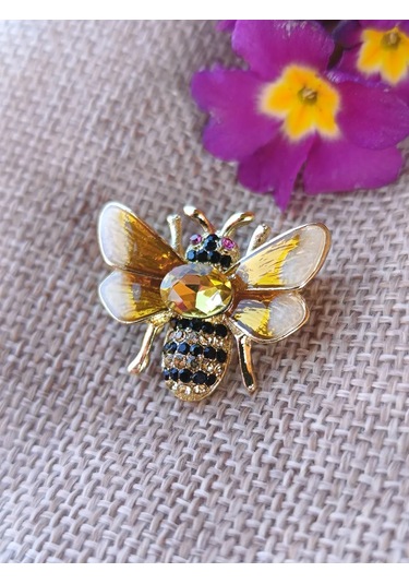 Villovatik Arı Broş 189843456 Altın Rengi